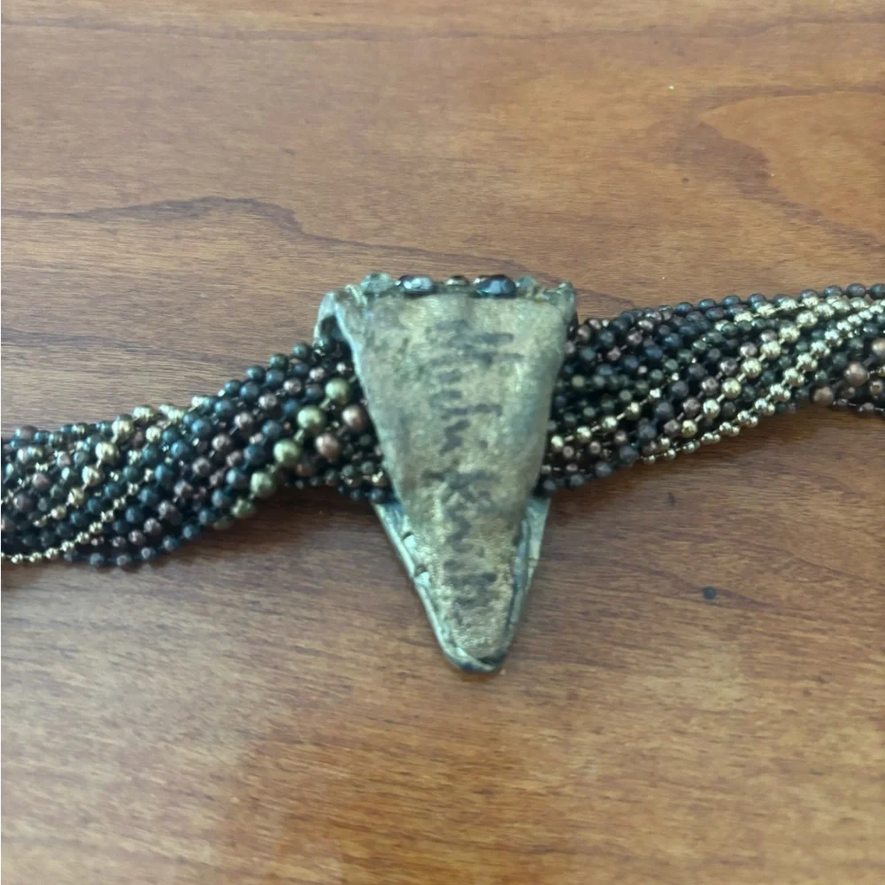 Statement Micki Ravitz Necklace with Intricate Design - Picture 2 of 3